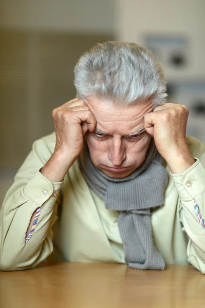 Zieke oude man — Stockfoto