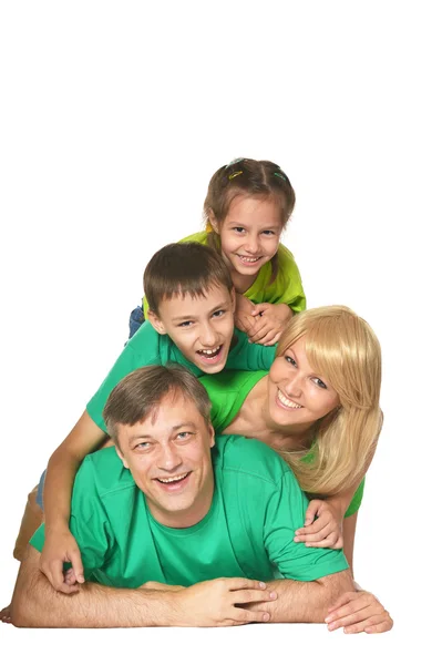 Schattig en gelukkige familie — Stockfoto