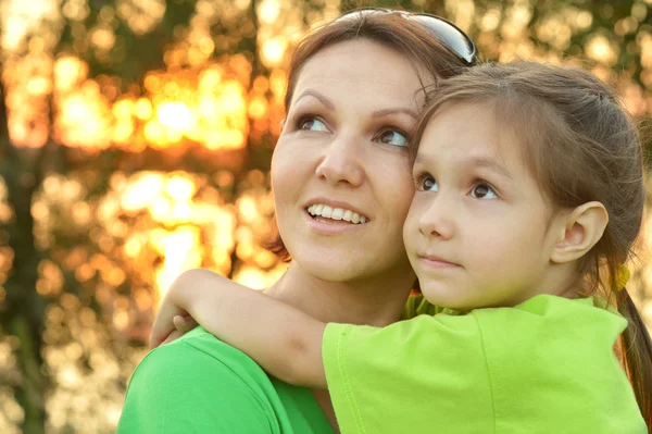 Mother with daughter in summer — Stock Photo, Image