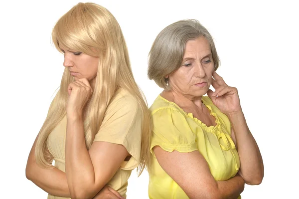 Mother and daughter having problem — Stock Photo, Image