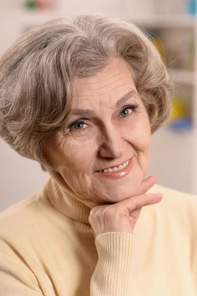 Older woman at home — Stock Photo, Image