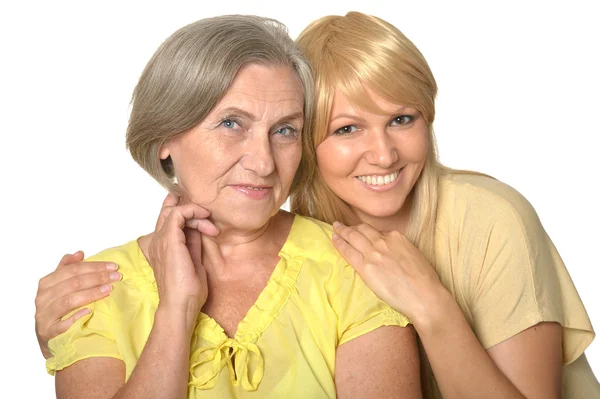 Senior woman with daughter — Stock Photo, Image