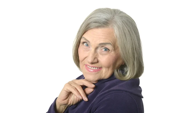 Schöne Seniorin — Stockfoto