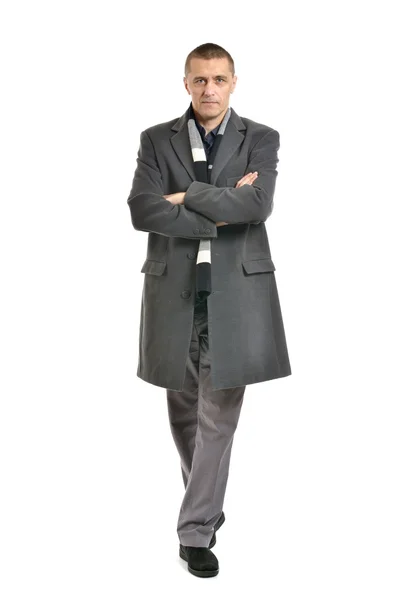 Man posing in coat — Stock Photo, Image