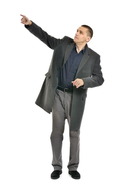 Atrakcyjny mężczyzna wskazując — Zdjęcie stockowe