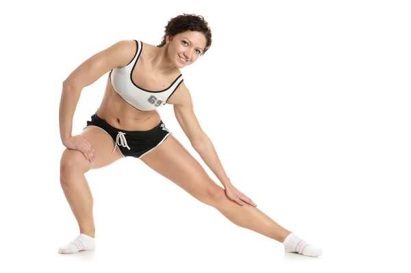 Mulher fazendo exercício de fitness. — Fotografia de Stock