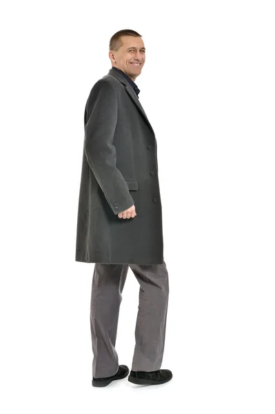 Man posing in coat — Stock Photo, Image