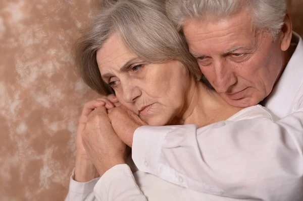 Sad Senior couple — Stock Photo, Image