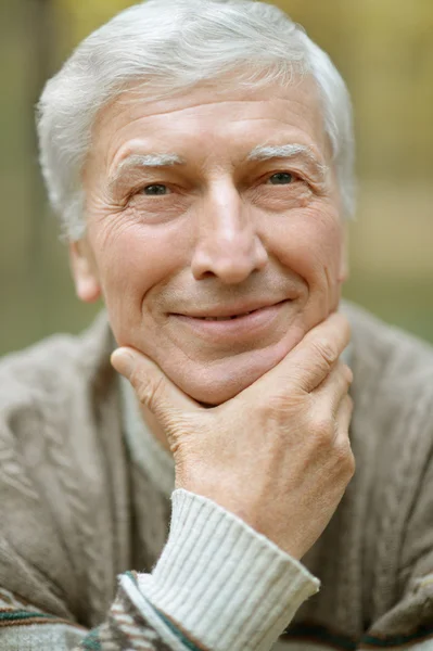 Senior man  in forest — Stock Photo, Image