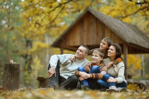 Sonbahar orman ailesi — Stok fotoğraf