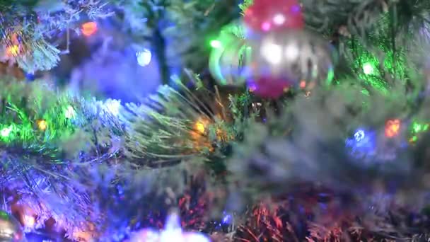 Kerst en nieuwjaar decoratie — Stockvideo