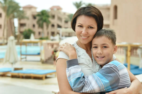 Happy mother and son — Stock Photo, Image