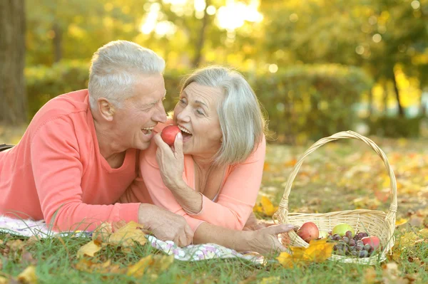 Amusing old couple — Stock Photo, Image