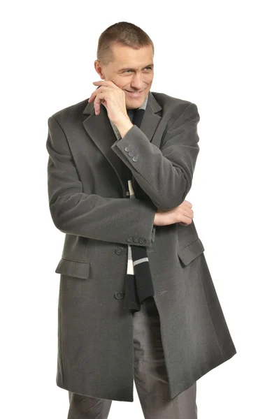 Handsome Man in coat — Stock Photo, Image