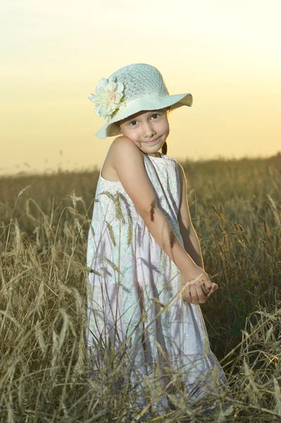 Nettes Mädchen im Feld — Stockfoto