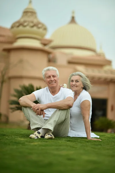 Casal velho divertido — Fotografia de Stock