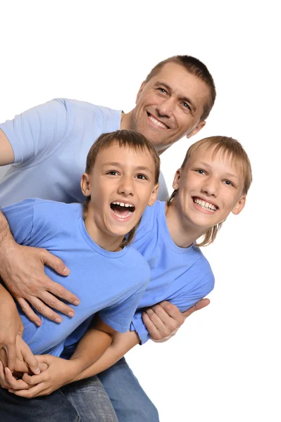 Happy smiling family — Stock Photo, Image