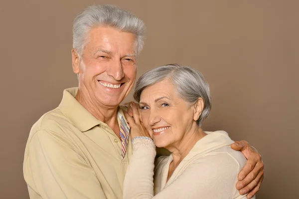 Amusing   old couple — Stock Photo, Image