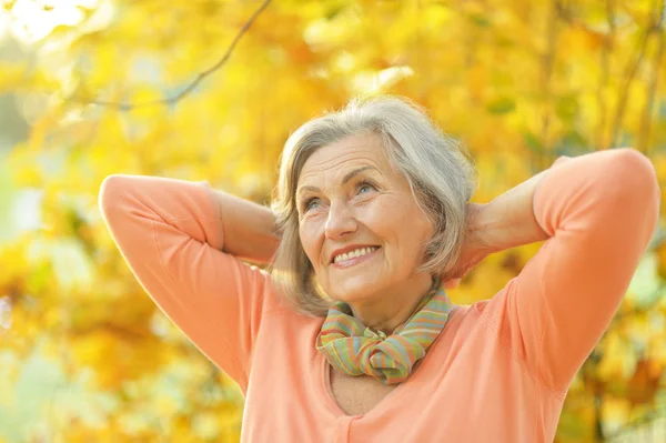 Happy old woman — Stock Photo, Image