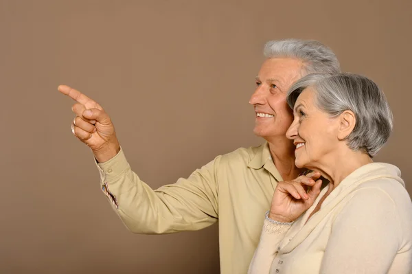 재미 있는 오래 된 커플 — 스톡 사진