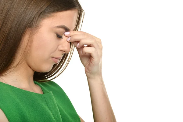 Mooie triest vrouw — Stockfoto