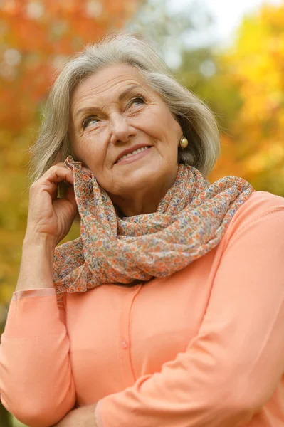 Happy senior woman — Stock Photo, Image