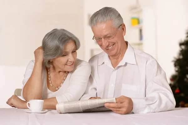 Elderly couple together — Stock Photo, Image