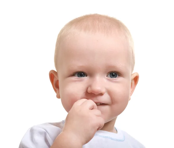 Retrato de adorable bebé niño — Foto de Stock