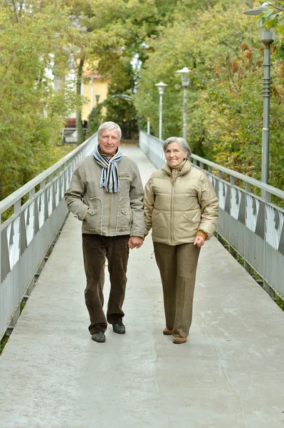 Elderly couple together — Stock Photo, Image