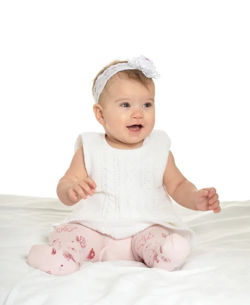 Adorable little baby girl — Stock Photo, Image