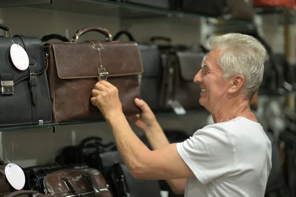 Mature man in mall — Stock Photo, Image