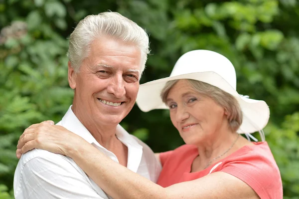 Mature couple in summer day — Stock Photo, Image