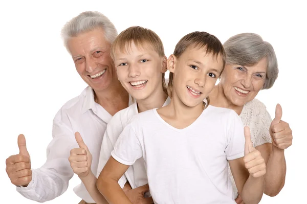 Grandparents and their grandchildren — Stock Photo, Image