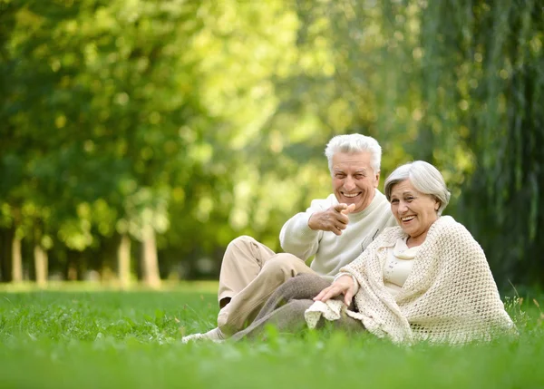 Bejaarde echtpaar samen — Stockfoto