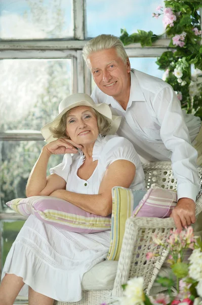 Beautiful elderly couple — Stock Photo, Image