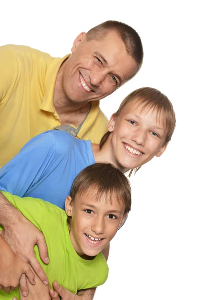 Gelukkig gezin van drie — Stockfoto