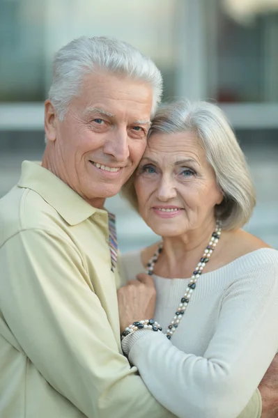 Elderly couple together — Stock Photo, Image