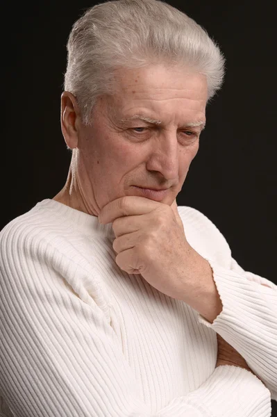 Sad senior man — Stock Photo, Image