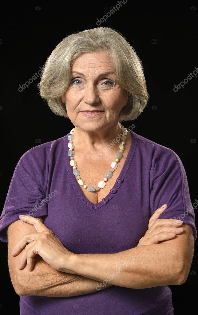 Beautiful senior woman Stock Photo by ©aletia 70974599