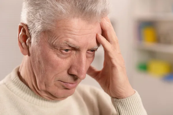 Sad senior man — Stock Photo, Image