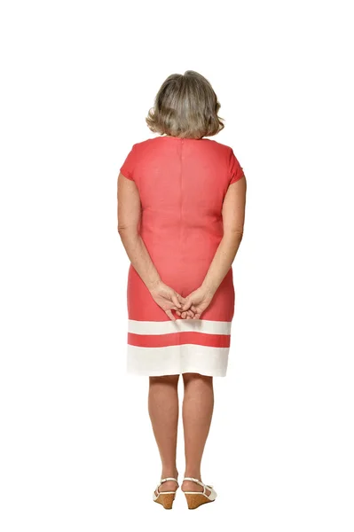 Back view of senior woman — Stock Photo, Image