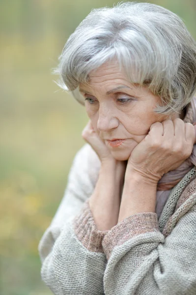 Nice sad old woman Royalty Free Stock Photos