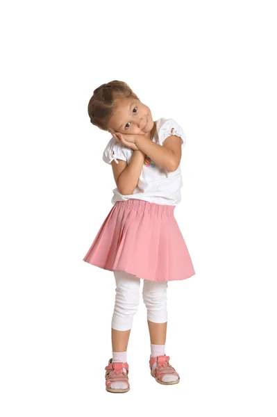 Portrait of  cute little girl — Stock Photo, Image