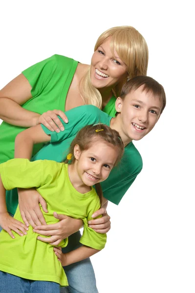 아이 들과 함께 행복 한 어머니 — 스톡 사진