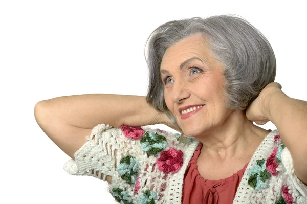 Schöne Seniorin — Stockfoto