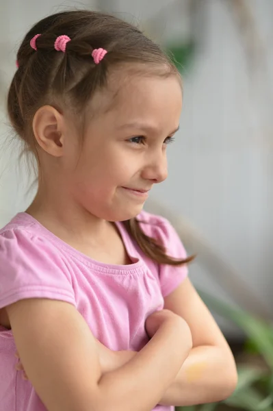 Cute little girl posing — Stock Photo, Image