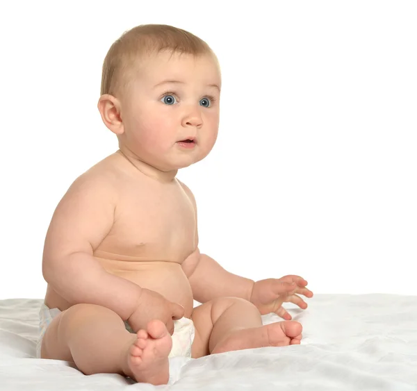 Überraschendes süßes Baby — Stockfoto