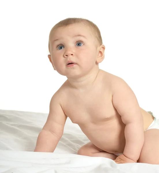 Überraschendes süßes Baby — Stockfoto