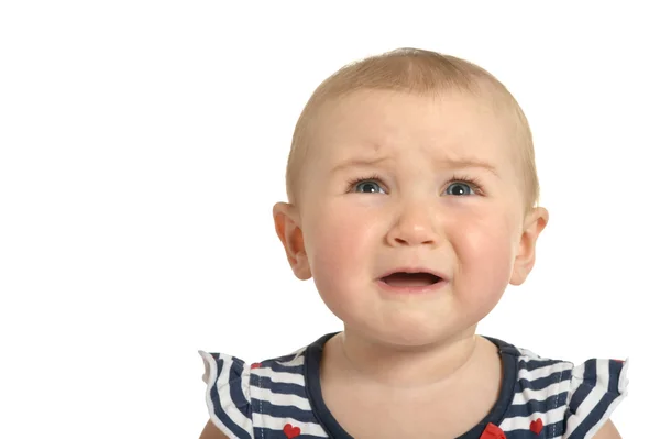 Beautiful cute crying  baby — Stock Photo, Image