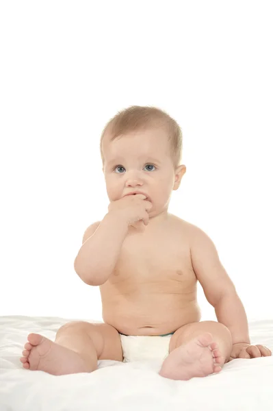 Adorable petite fille dans les câlins — Photo